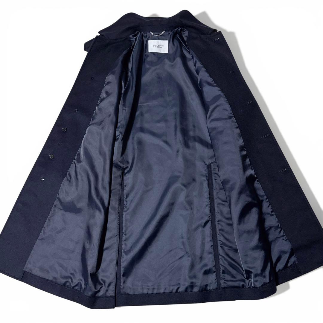 極美品✨️24AW　定価9.9万　マッキントッシュ　コズウェイ　コート　ネイビー