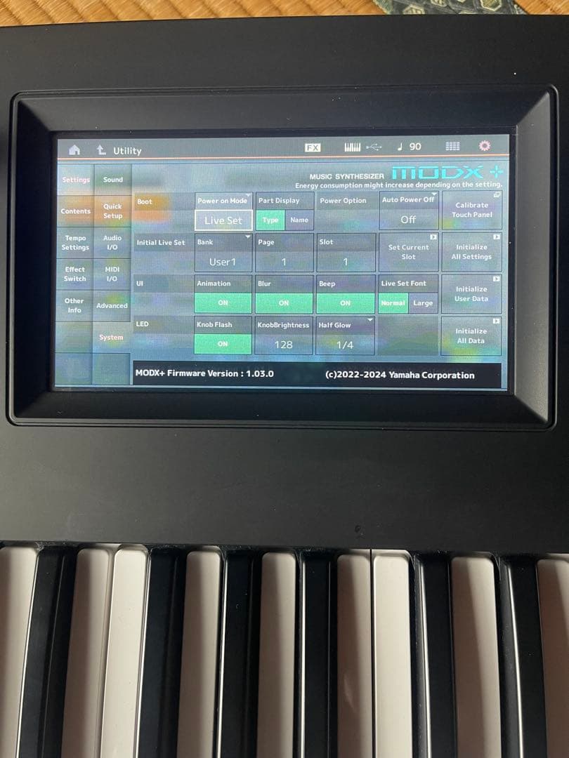 Yamaha MODX6+ シンセサイザー 61鍵