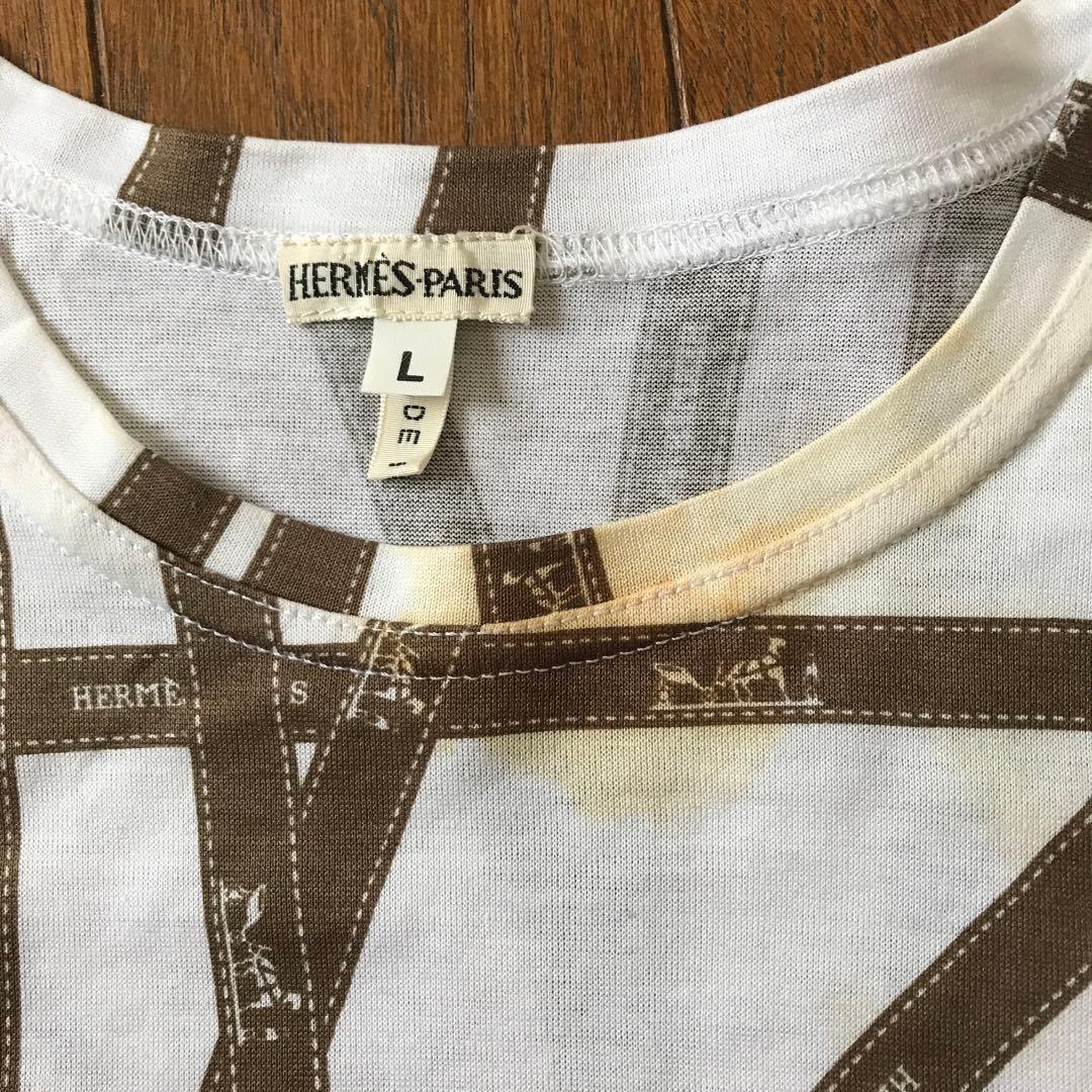 エルメスリボンテープ柄Tシャツ
