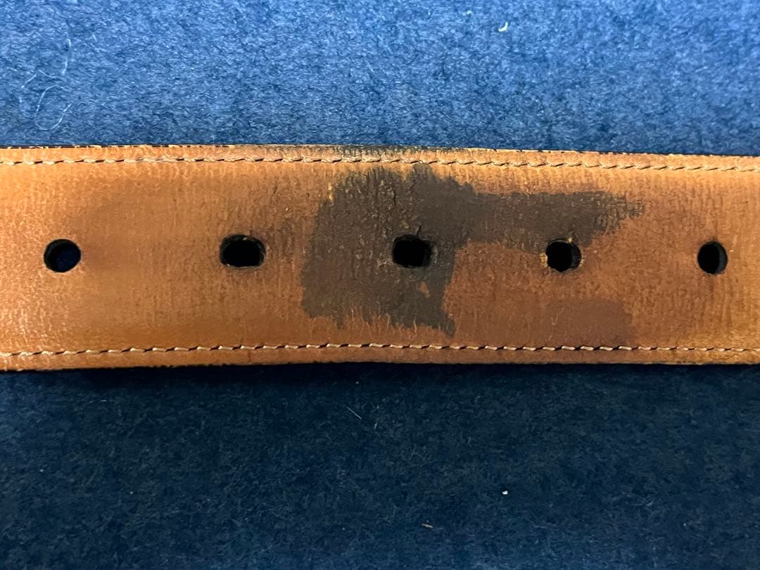 beamsF コードバン　ダークブラウン　ベルト　hand dyed