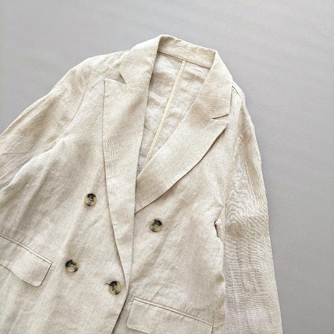 ✨美品✨ 25SS SLOBE IENA フレンチリネン ダブルジャケット