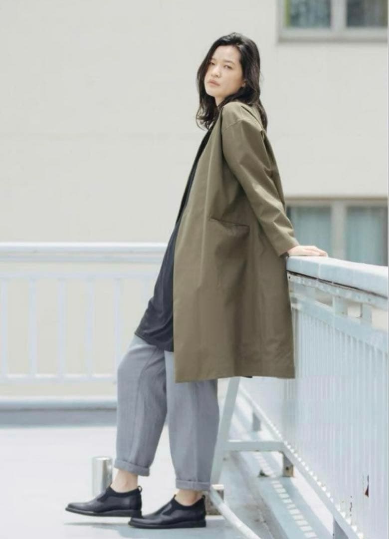 値下げ【美品】plantation×デサント　ウールMIXレイヤー　コート