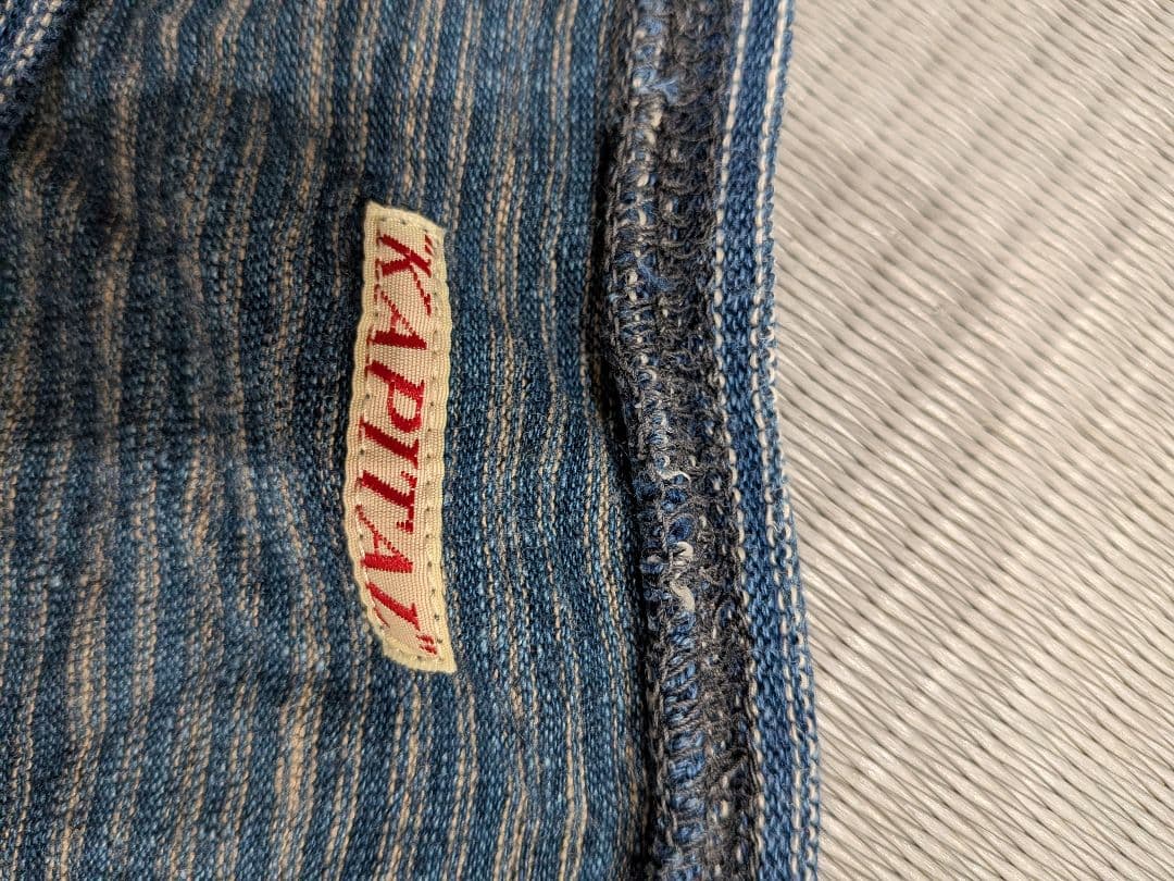 ストライプ 半袖Tシャツ ダークグレー