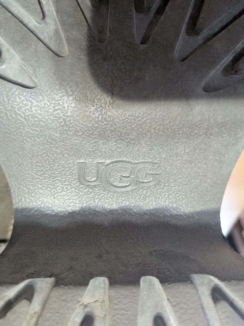 アグUGG☆サイズ23cm☆ブラウン☆厚底ショート丈ヒールムートンブーツ