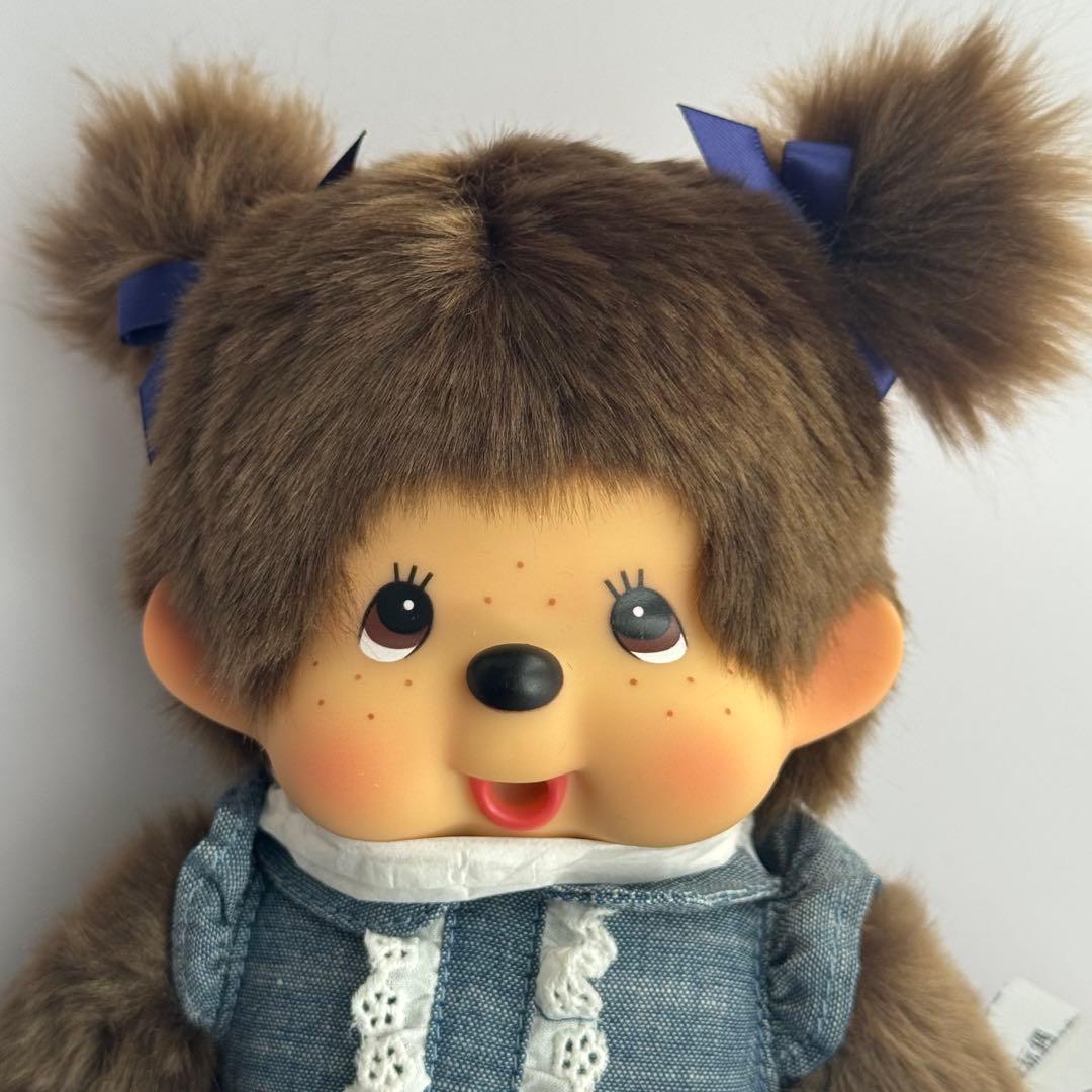elle モンチッチ Mサイズ 女の子 デニムチェックスカート