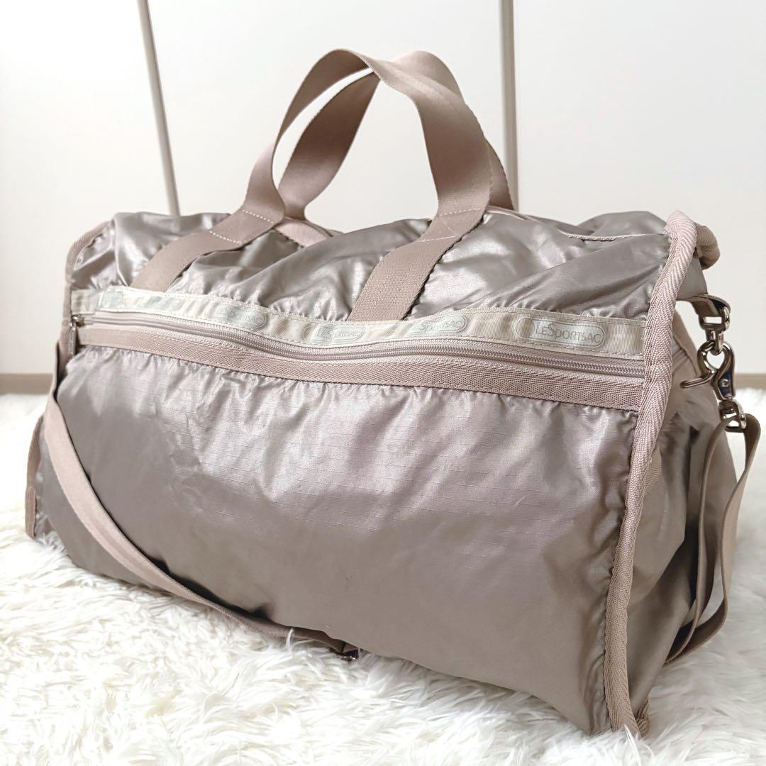 美品☆レスポートサック ラージウィークエンダー ボストンバッグ 2way 無地