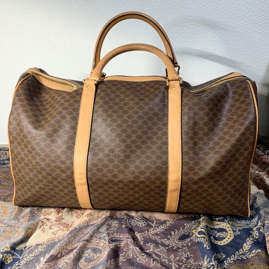 極美品！！CELINE マカダムボストンバッグ　バンドバッグ