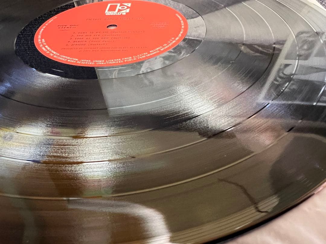 希少完品 シンプリー・レッド 1985年盤 LP P-13228 帯/ハガキ付