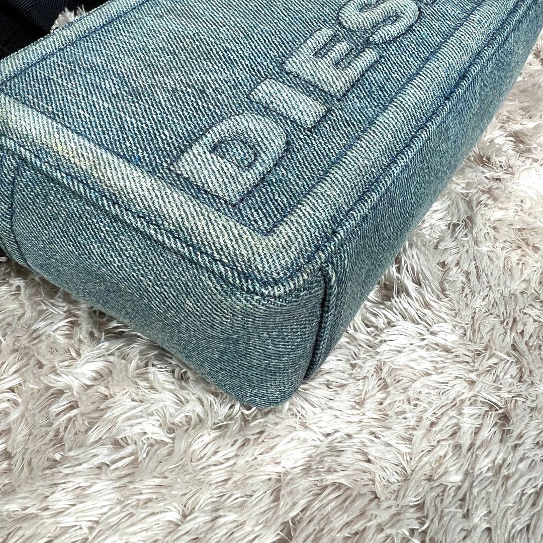 DIESEL ディーゼル　ショルダーバッグ　カメラ　ボディ　デニム　ポーチ　ロゴ