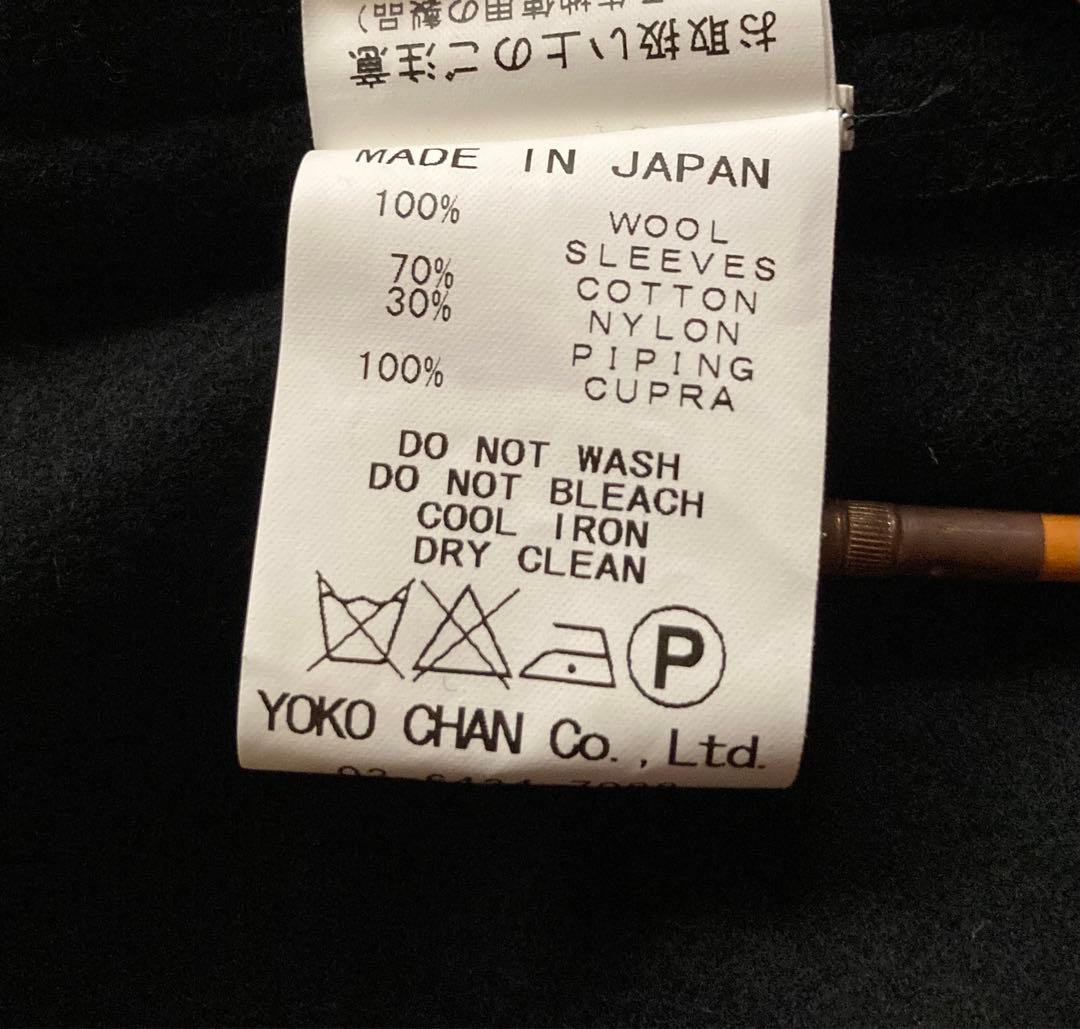 【美品】YOKO CHAN●ブラックひざ丈ワンピース●36 フォーマル