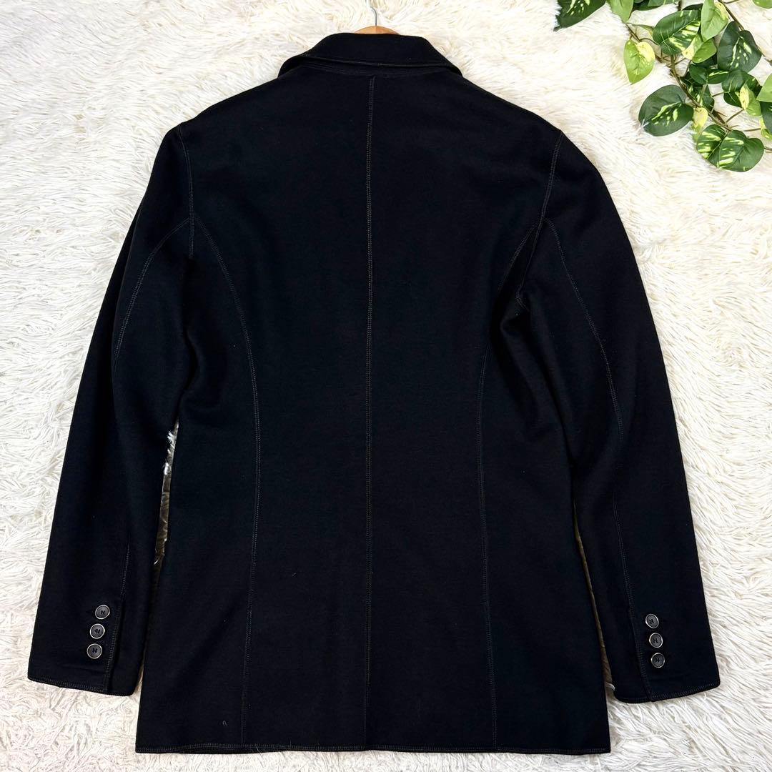 極美品 希少サンプル アルマーニコレツィオーニ ジャケット L 羊毛 本切羽 黒