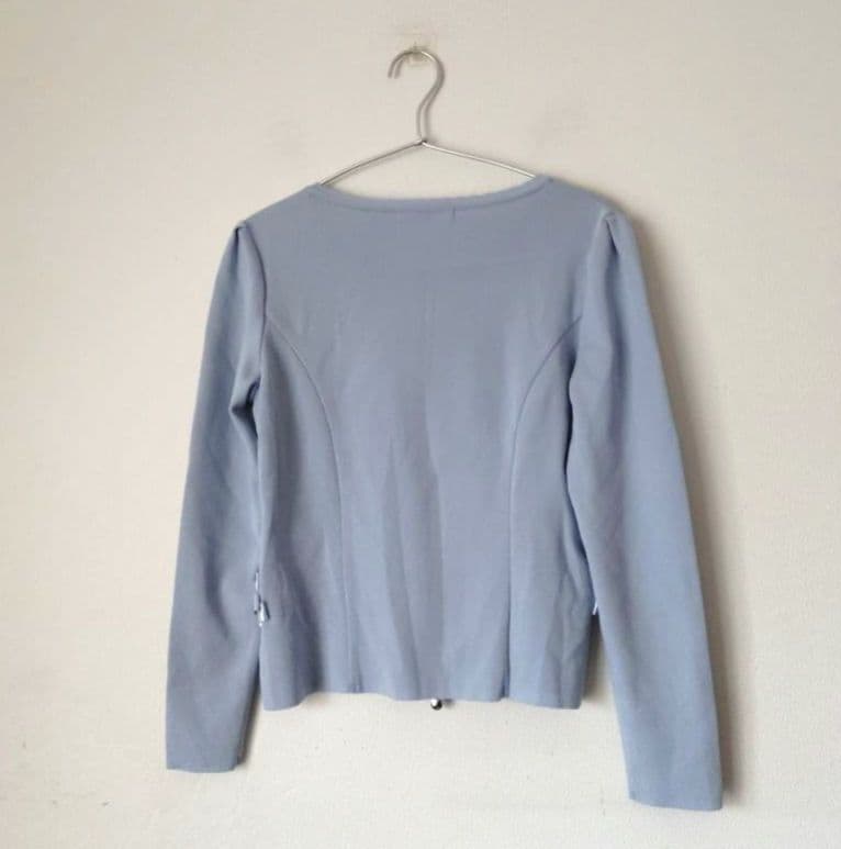 【極美品】Rene ルネ パールジップカーディガン 36 リボン