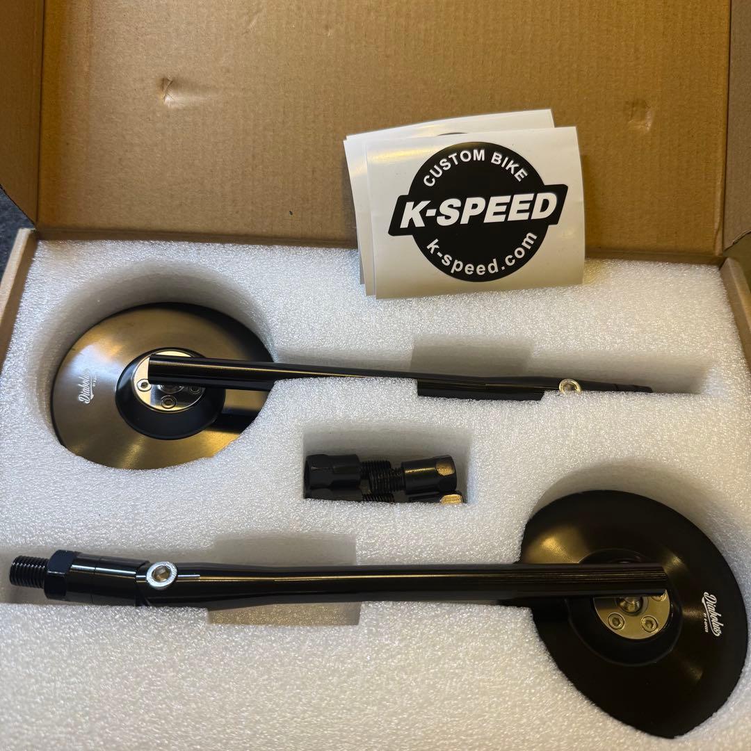 K-SPEED バイクミラー 青色 2個セット　モンキー125