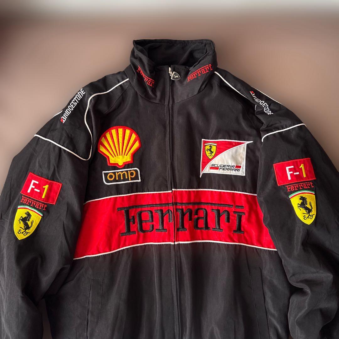 Ferrari フェラーリ レーシングジャケット L OMP F1 刺繍ロゴ