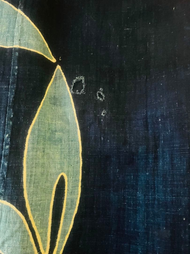 最終　藍染　型染　97×150㎝