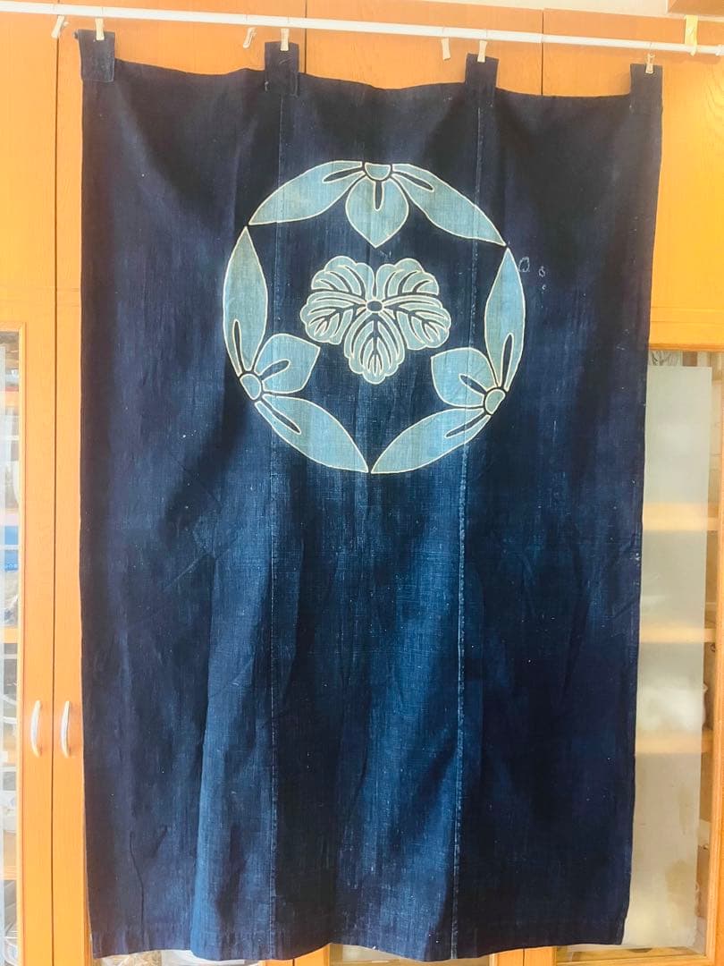 最終　藍染　型染　97×150㎝