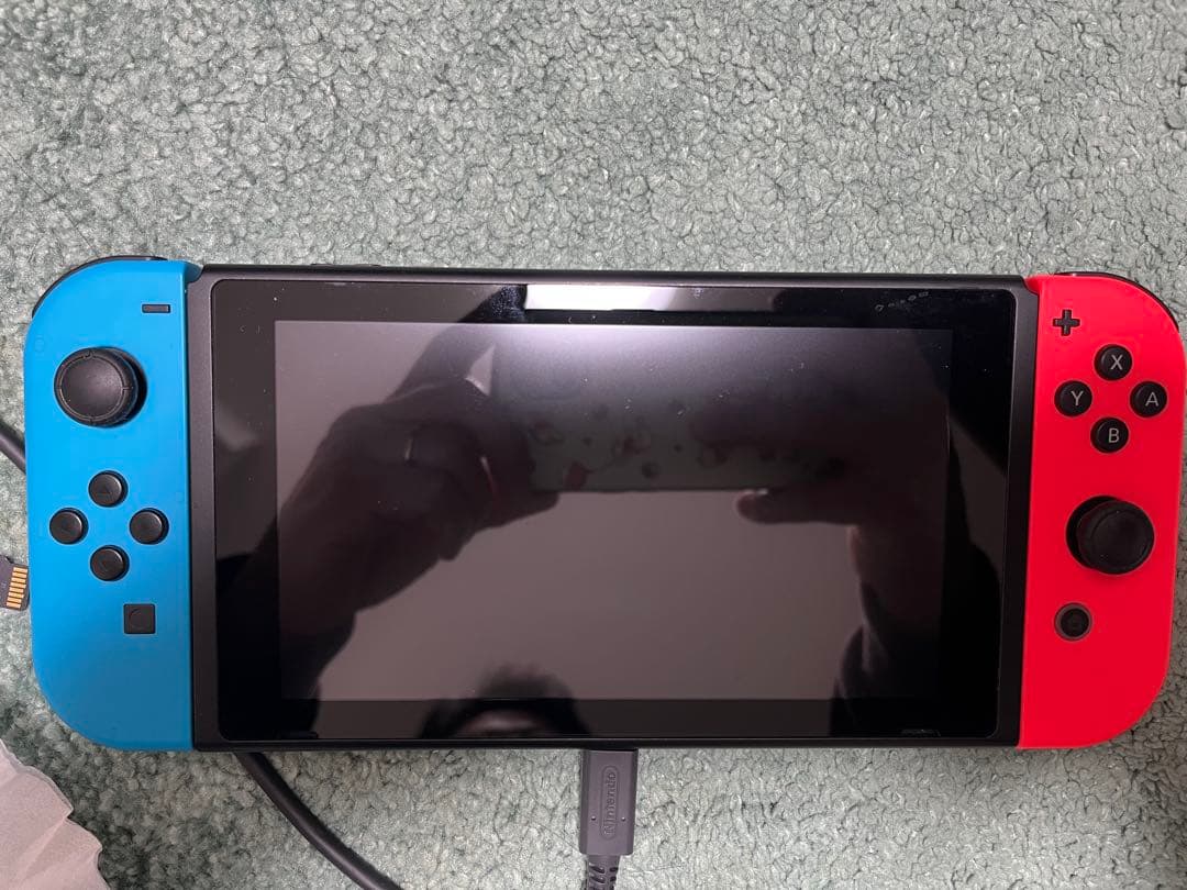 良品Nintendo Switch 本体、付属品、箱全て付属、希望でsdカード付