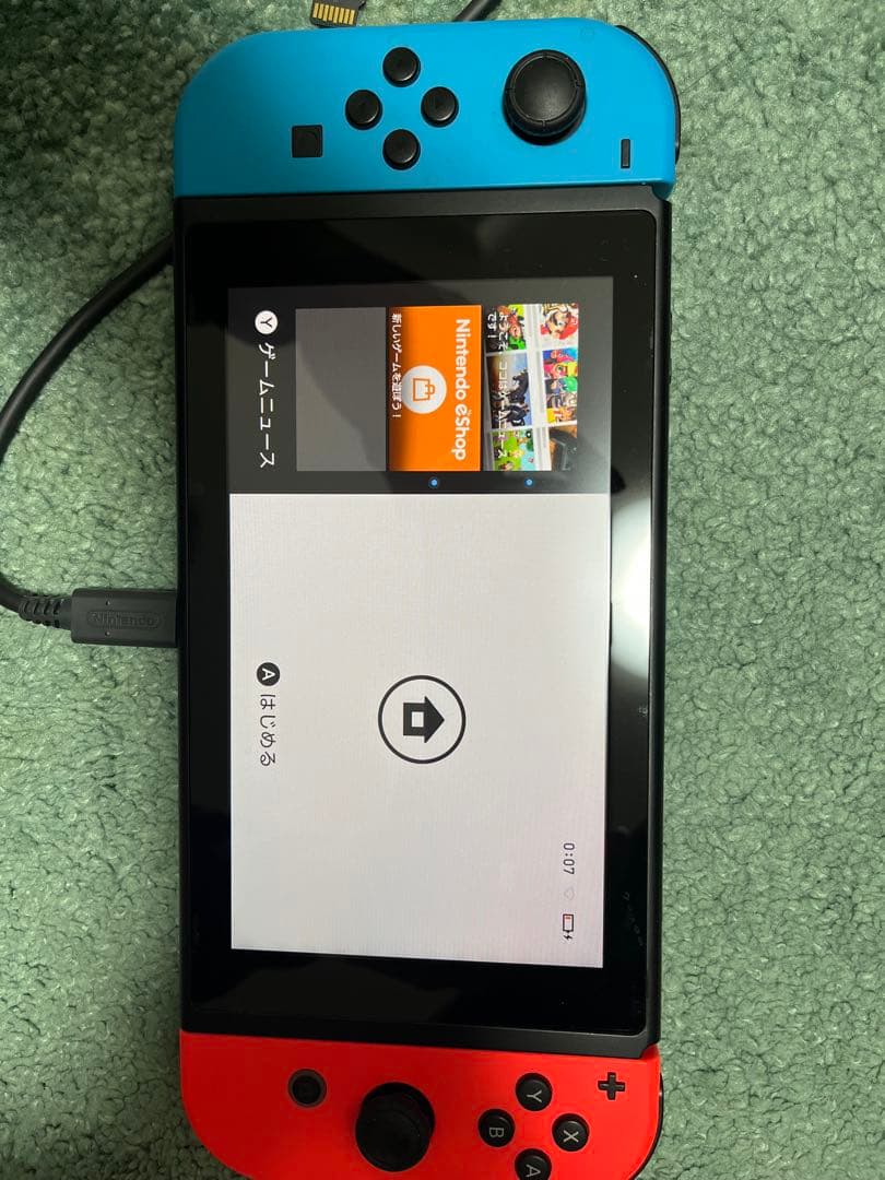 良品Nintendo Switch 本体、付属品、箱全て付属、希望でsdカード付