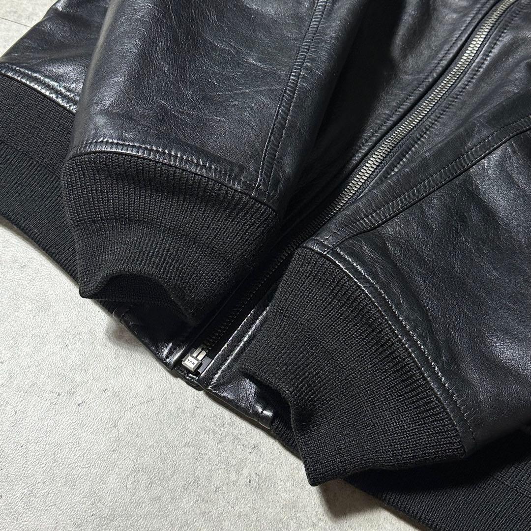 極美品 N.HOLLYWOOD ホースレザー ma1 42サイズ 黒