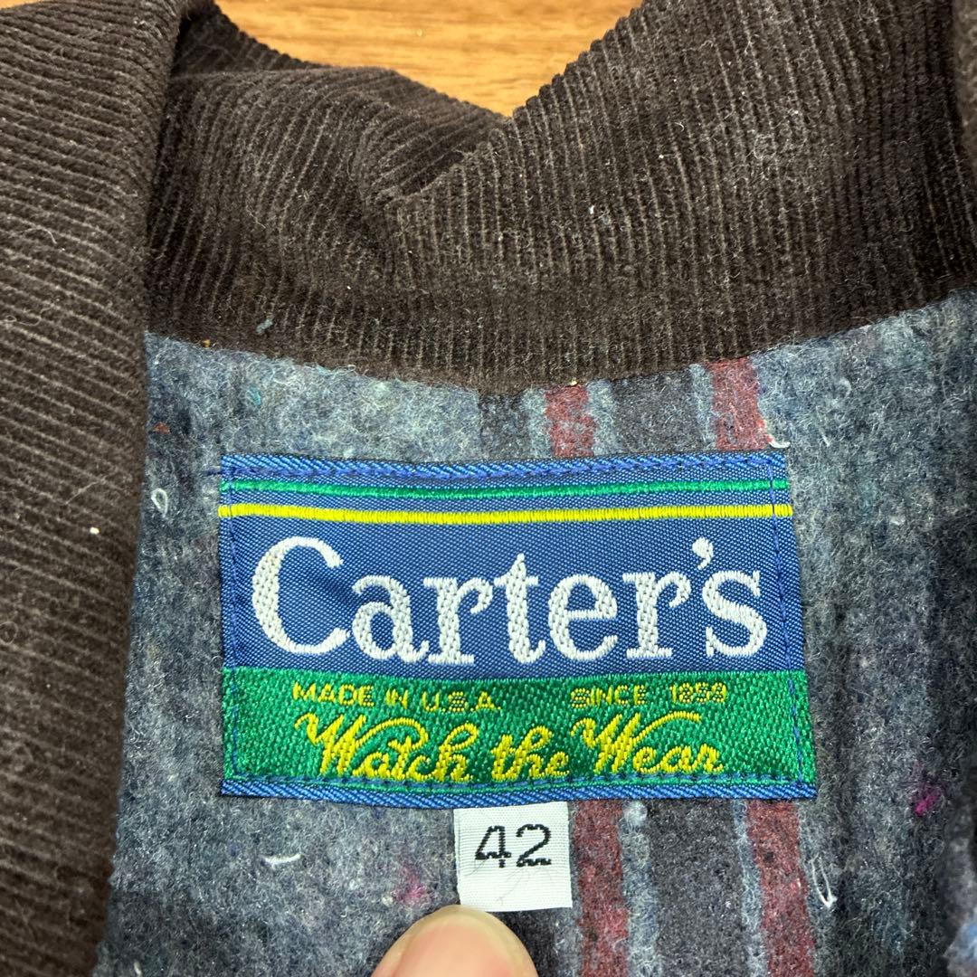 デッド 80s USA製 CARTERSブラウンダック カバーオール サイズ42