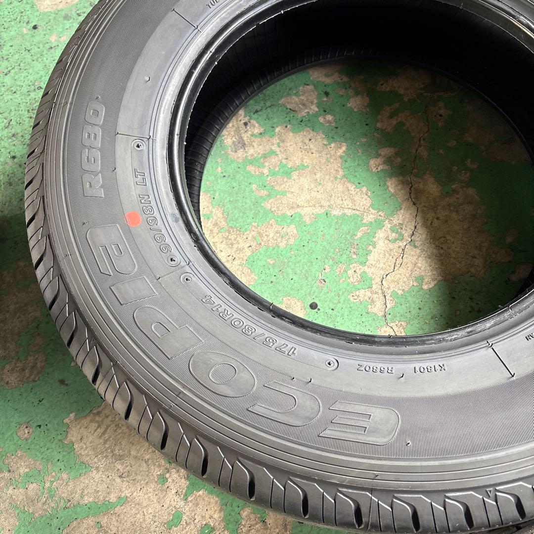 ブリヂストン175/80R14 日産NV200 新車外し2025年４本セット