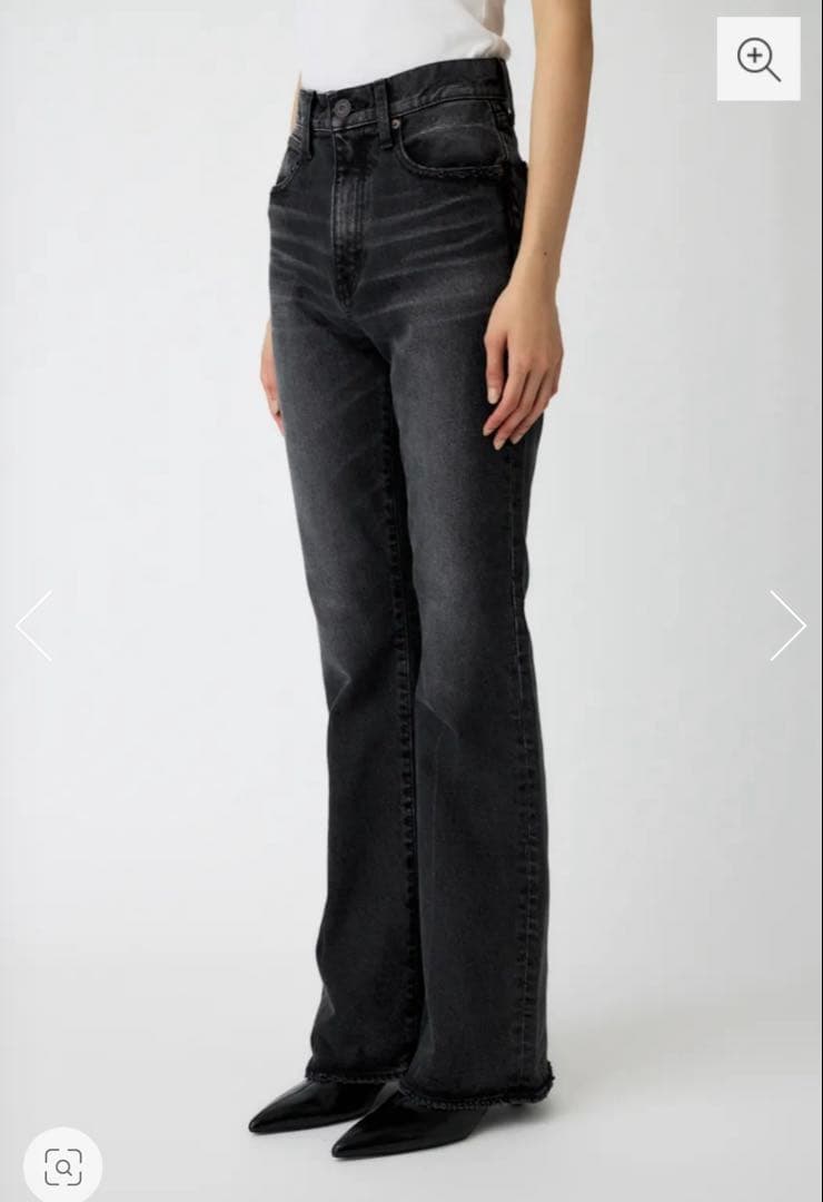 MOUSSY MVS BLACK FLARE フレアパンツ ブラック
