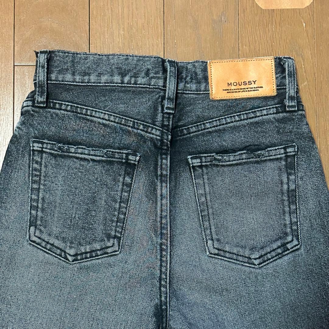 MOUSSY MVS BLACK FLARE フレアパンツ ブラック