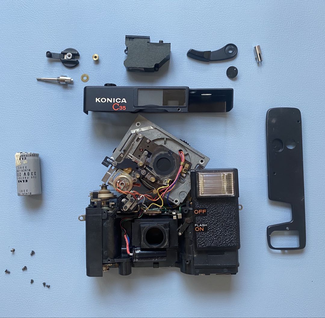 【作動保証1ヶ月】　整備済、完動品/ コニカ Konica C35 EF