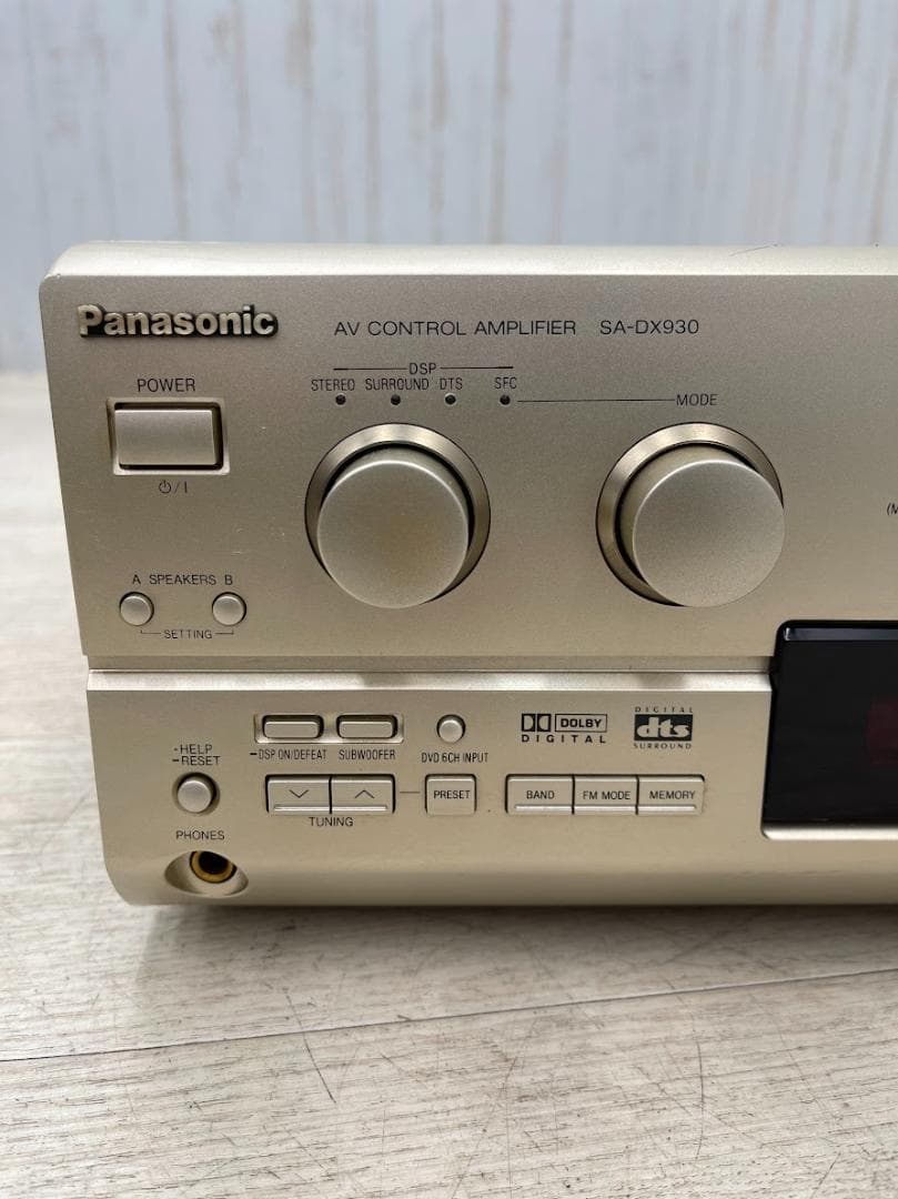パナソニック AVコントロールアンプ SA-DX930 動作確認済 脚無し