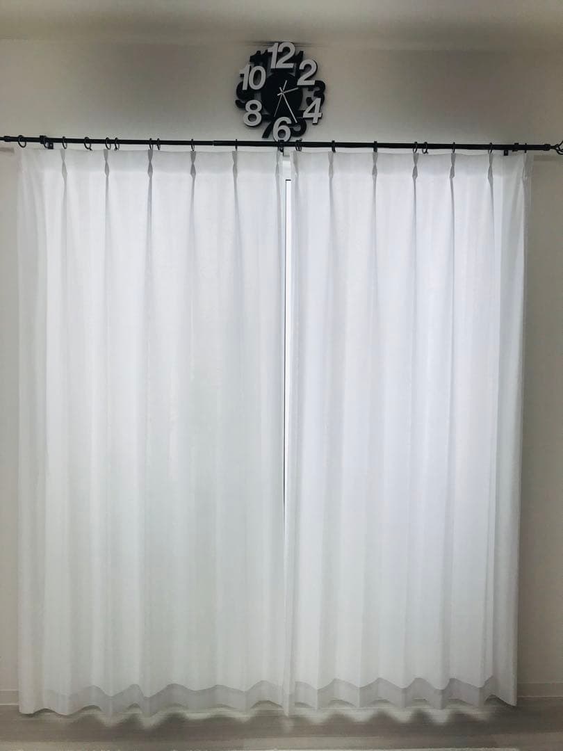 まいまい　レースカーテン　エダ　140㎝×178㎝　4枚