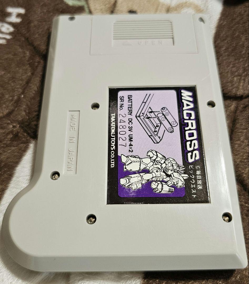 希少品　タカトクトイズ 超時空要塞マクロス スペースファイト　ゲームウォッチ