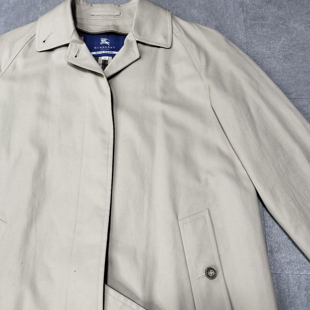 BURBERRY ブルーレーベル ステンカラーコート ノバチェック 38