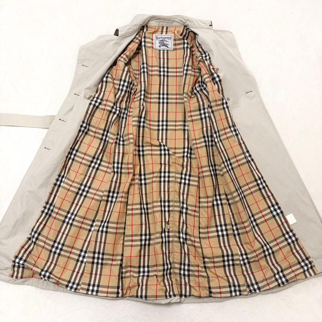【美品】Burberrys バーバリー トレンチコート ノバチェック ベルト付