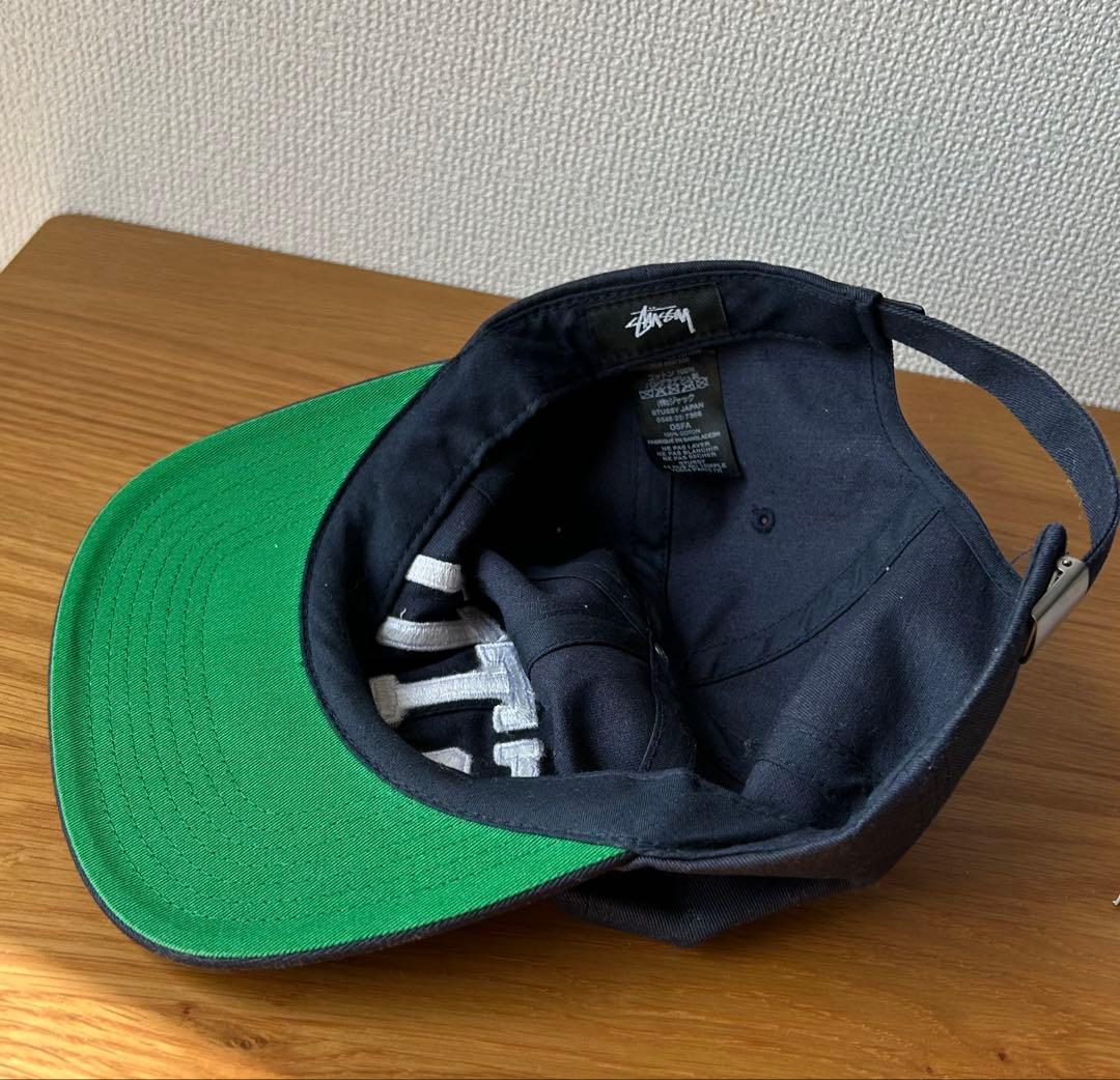 STUSSY STU cap キャップ　ネイビー　紺