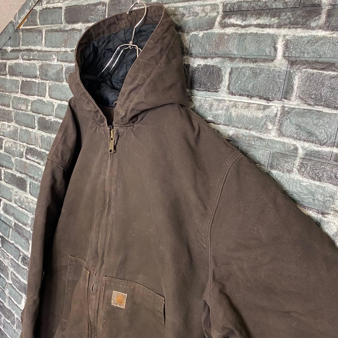 丸*様 カーハート⭐︎アクティブパーカー 古着 フェード 雰囲気◎ 2XL