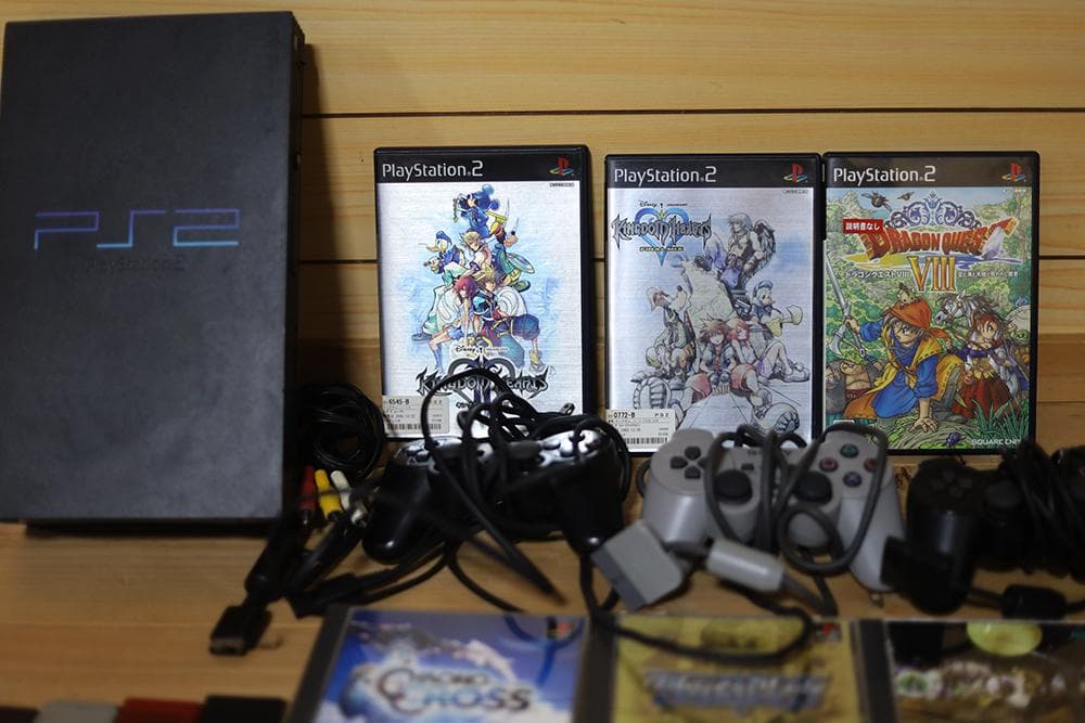PS2プレイステーション2本体+コントローラー+メモリーカード+ソフト9個セット
