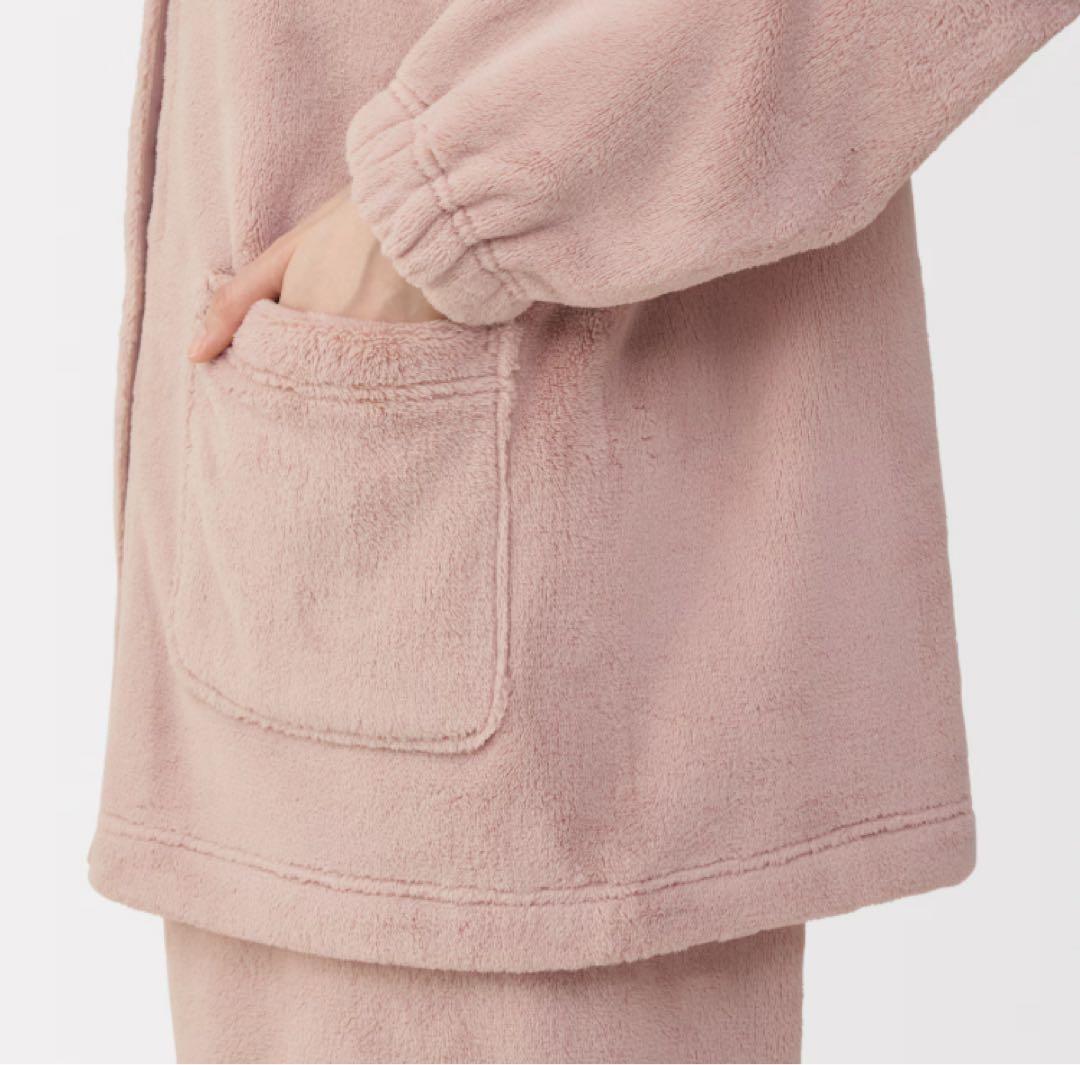 新品タグ付 無印良品 新作 着る毛布パジャマ ピンク M 匿名発送 MUJI
