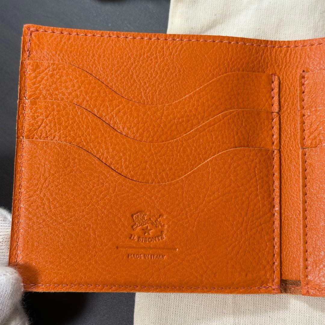 【新品未使用】イルビゾンテ 二つ折り 財布 オレンジ