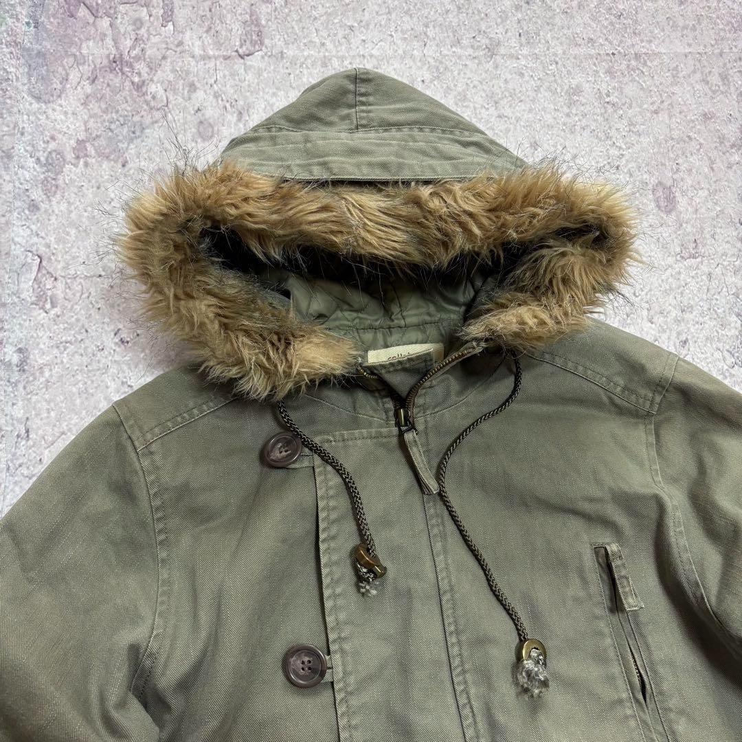 ジャケット・アウター 00s military N-2B fur grunge jacket y2k