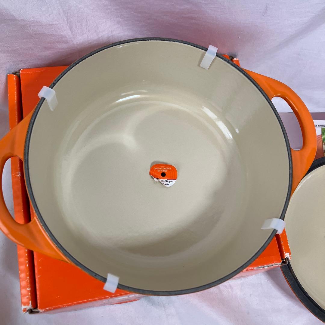 【未使用】LE CREUSET ココットロンドBis 両手鍋 20cm