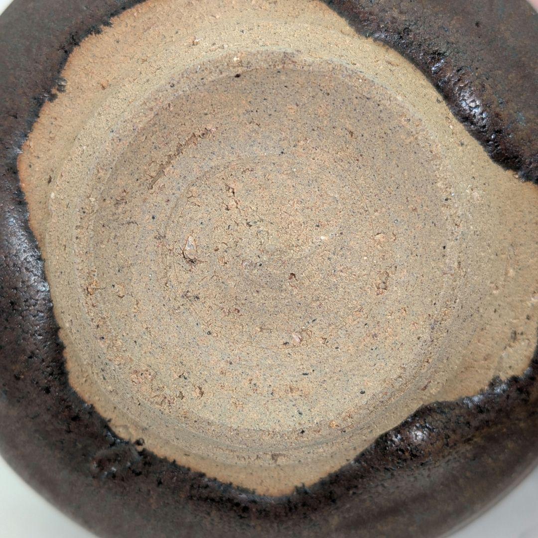 鬼才 伊原光太郎 錆釉茶盌 合わせ箱 抹茶碗 抹茶茶碗 茶道具 茶器 食器 釉薬