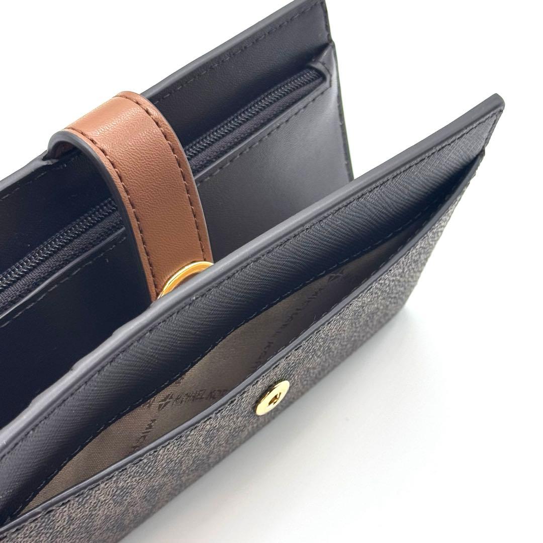 【新品】マイケルコース 財布 ウォレット 二つ折りスリム シグネチャー