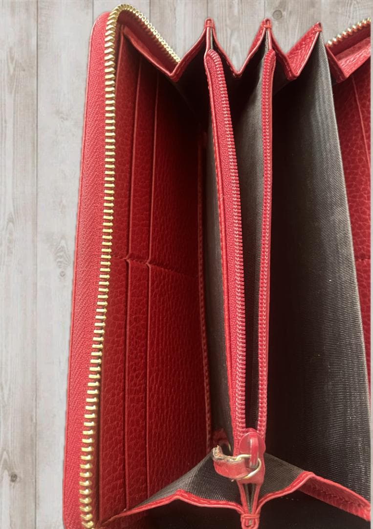 GUCCI グッチ GGロゴ ラウンドファスナー長財布