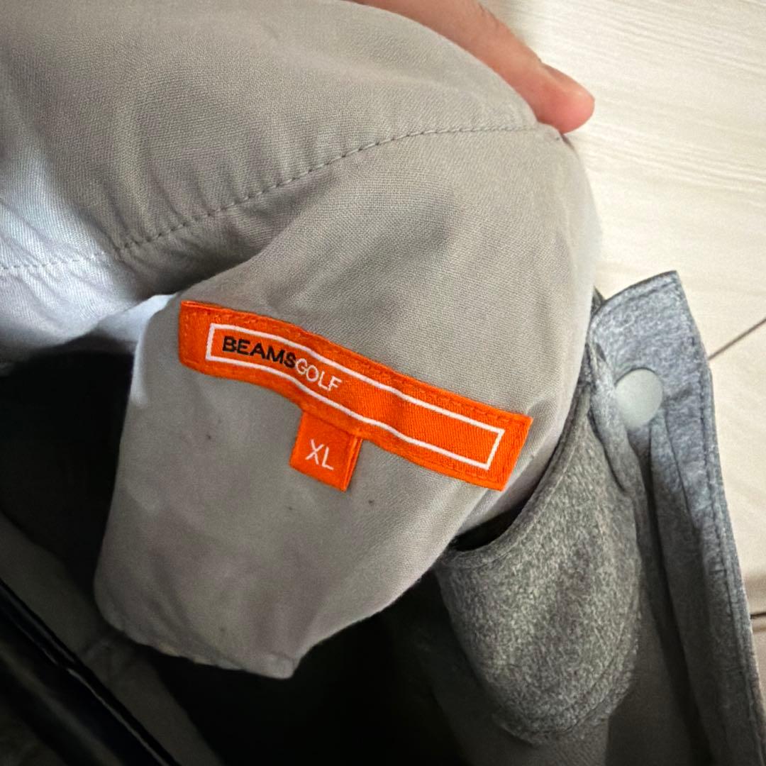 BEAMSGOLF スリムフィット グレー パンツ