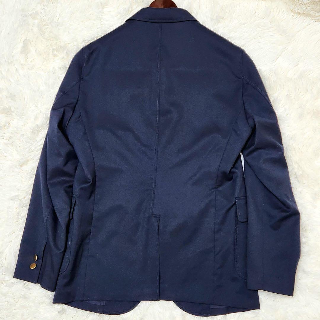 美品 BEAMS PLUS 段返り 3B ブレザー 紺ブレ 金ボタン ジャケット
