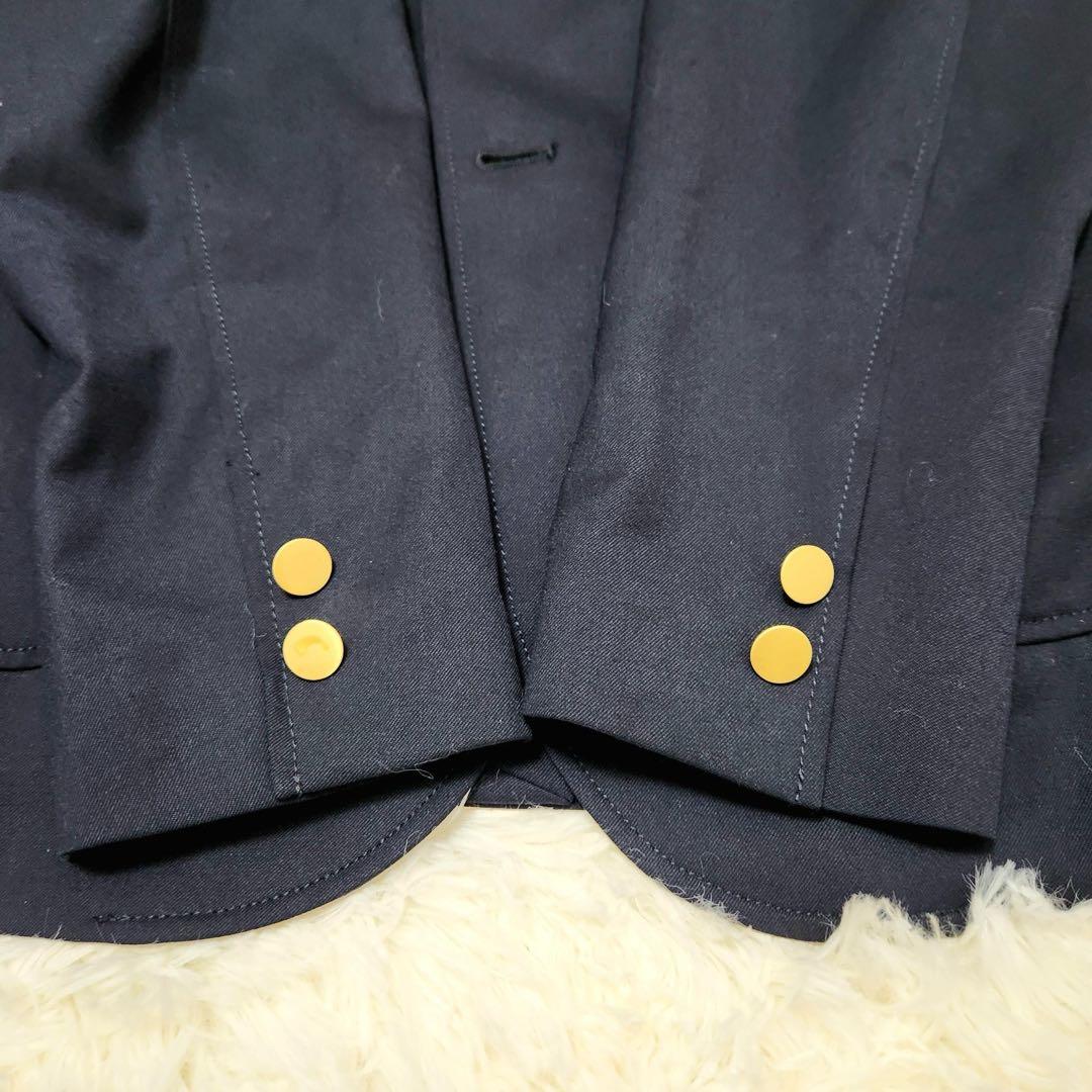 美品 BEAMS PLUS 段返り 3B ブレザー 紺ブレ 金ボタン ジャケット