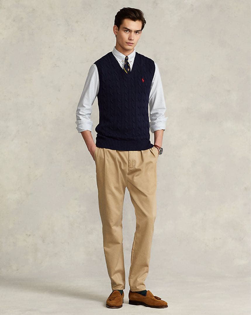 Polo Ralph Lauren ネイビー Vネック ベスト