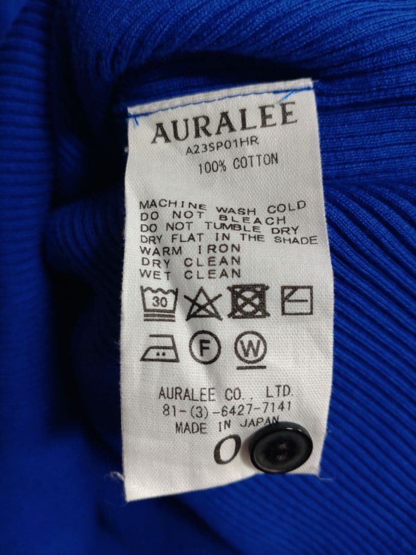 AURALEE リブポロシャツ サイズ0