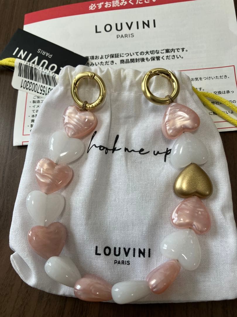 【LOUVINI】 ハンドストラップPETIT CUORE