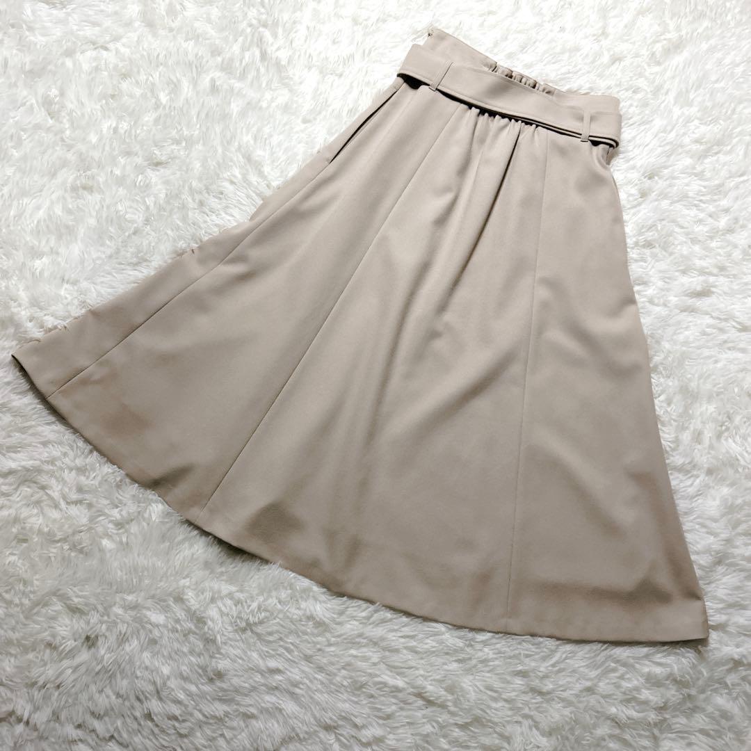 ブルーレーベルクレストブリッジ　ロング スカート　チェック　ベルト